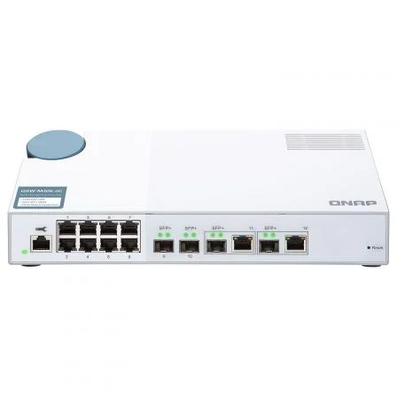 QNAP QSW-M408-2C Switch de red gestionable 12 puertos Blanco QNAP QSW-M408-2C Switch de red gestionable 12 puertos Blanco